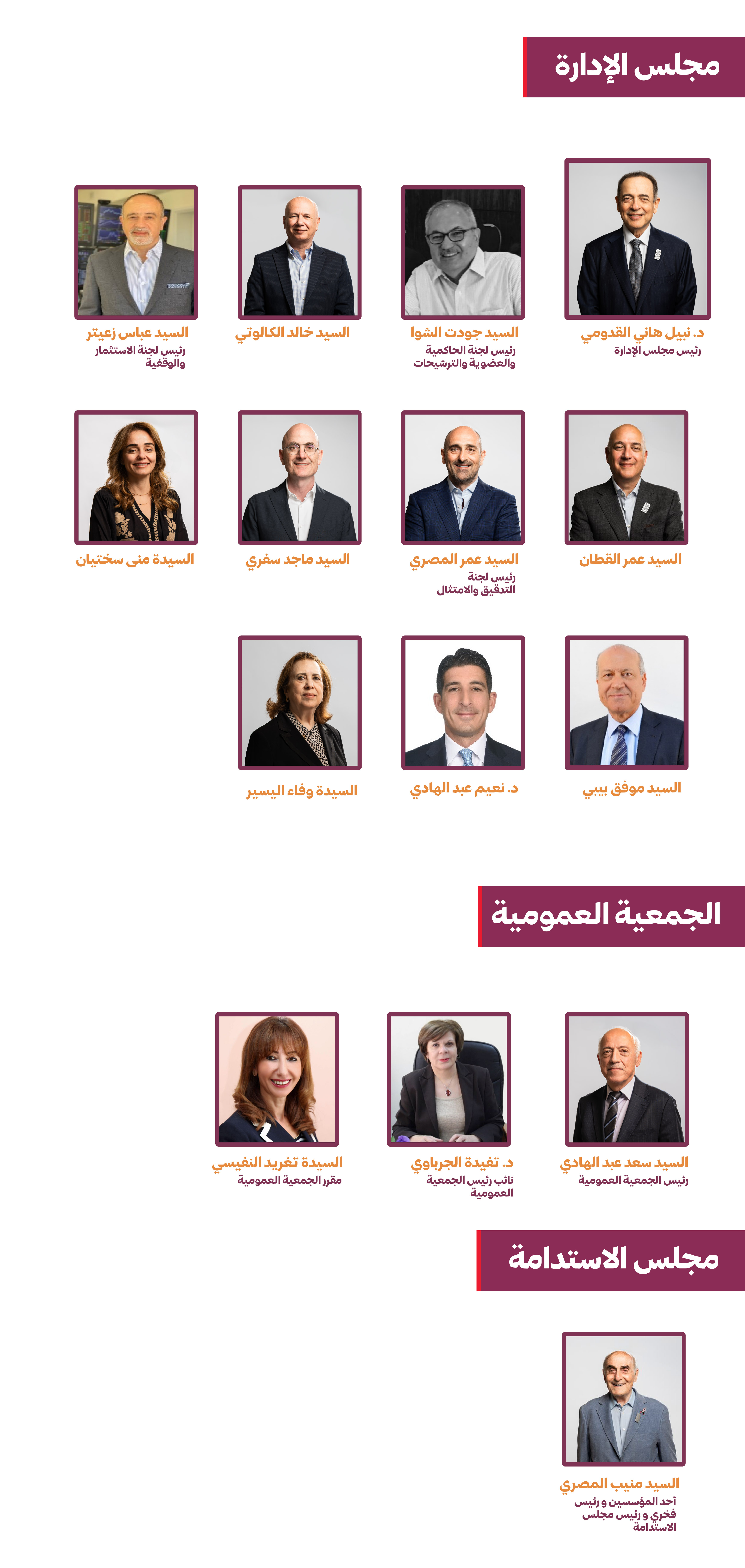 مجلس الادارة عربي